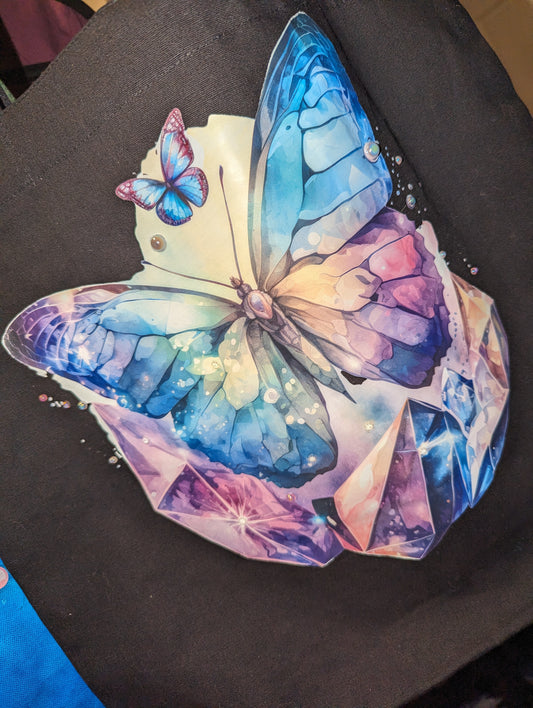 Crystal butterfly Tote bag